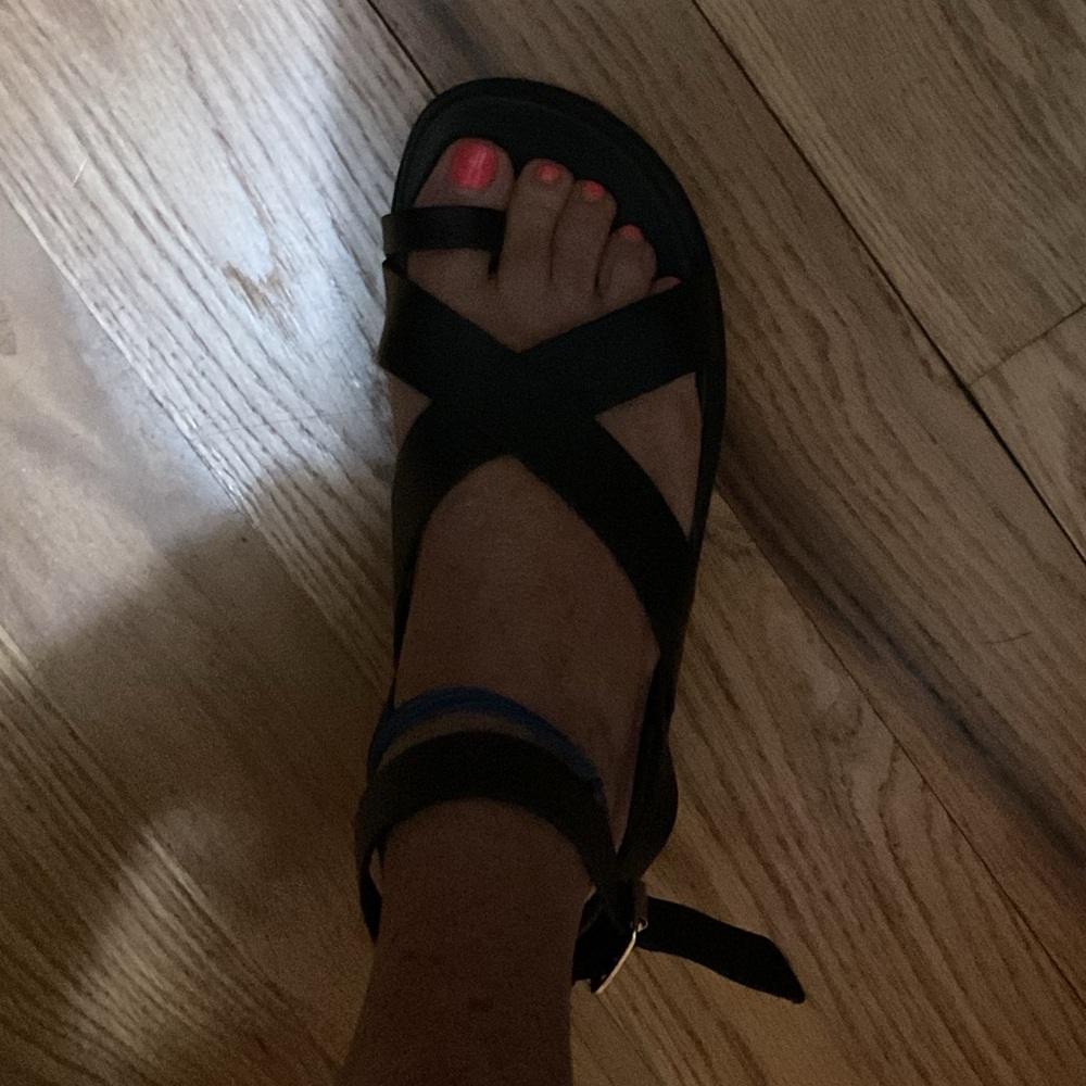 Steve Madden Black Strappy Sandals